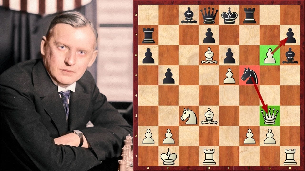Another Great Queen Sacrifice By Alexander Alekhine