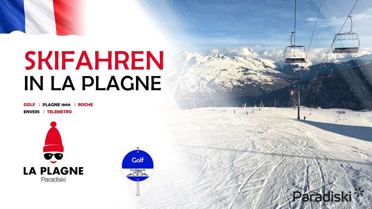 La Plagne (Paradiski) - Piste Golf (blau) - Plagne Aime 2000