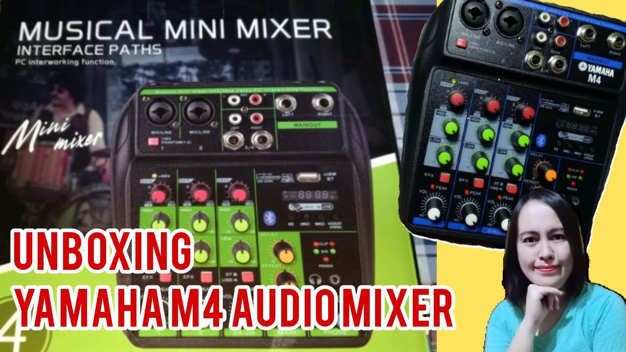 YAMAHA M4 AUDIO MIXER Unboxing