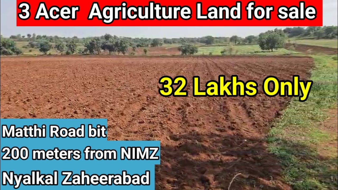 3 Acer Agriculture Land For Sale in Telangana | chance property zaheerabad