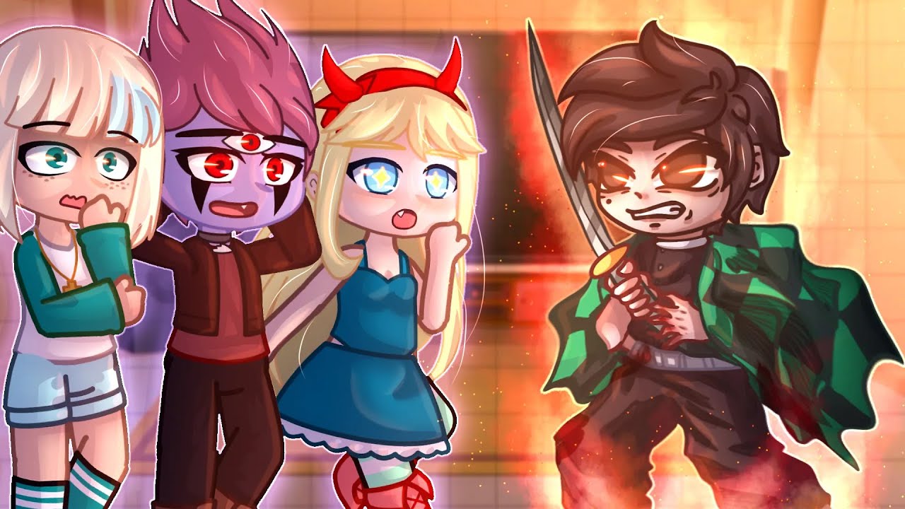 Star vs. the Forces of Evil React to Marco as Tanjiro 🌊 || Demon Slayer Crossover || Gacha Reaction