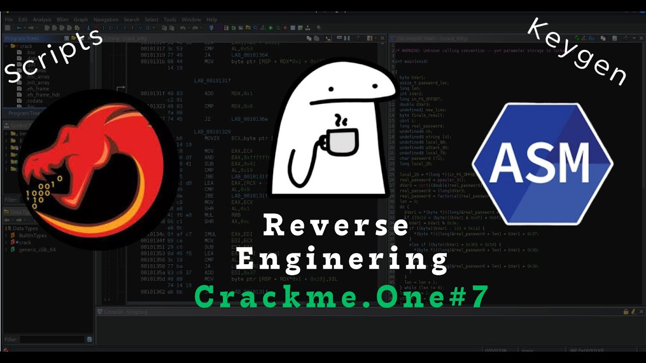 Reverse Engineering for Beginners - Crack 6 Programs with Ghidra