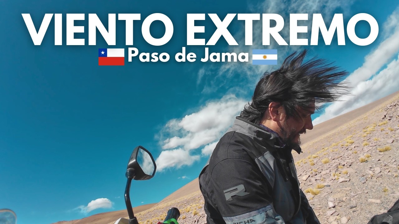 BAJO al DESIERTO de ATACAMA desde los ANDES | CRUZO el PASO DE JAMA y LUEGO el VIENTO CASI ME ATRAPA