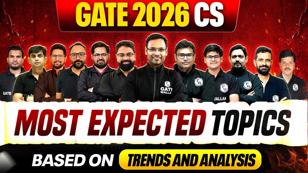 GATE 2026 Most Important Topics | CS | Subject-Wise Analysis