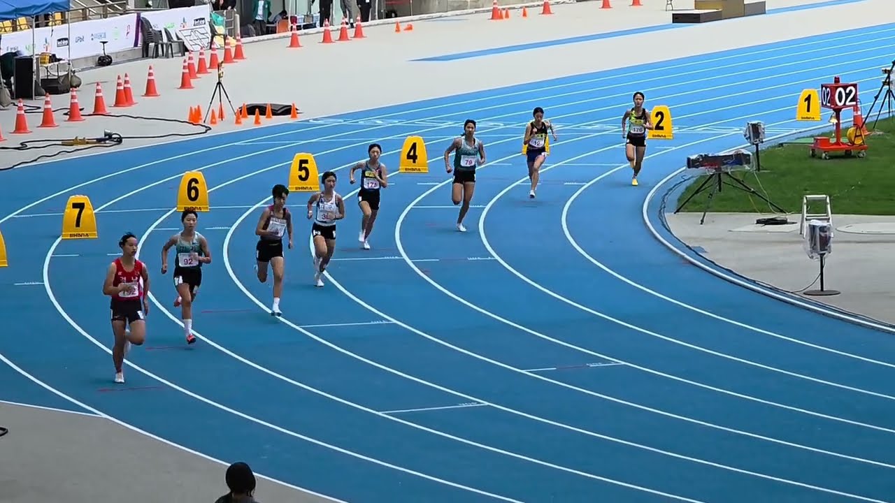 여고등부 800m 결승경기 ~! 경기대표 #김정아 우승  2025 전국체전 부산대회 