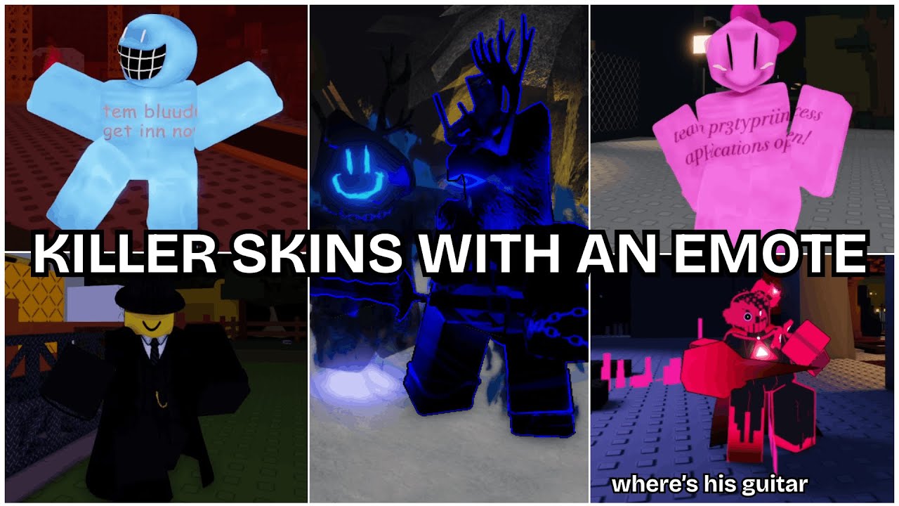 Using Killer Skins which have an Emote! | Roblox Forsaken