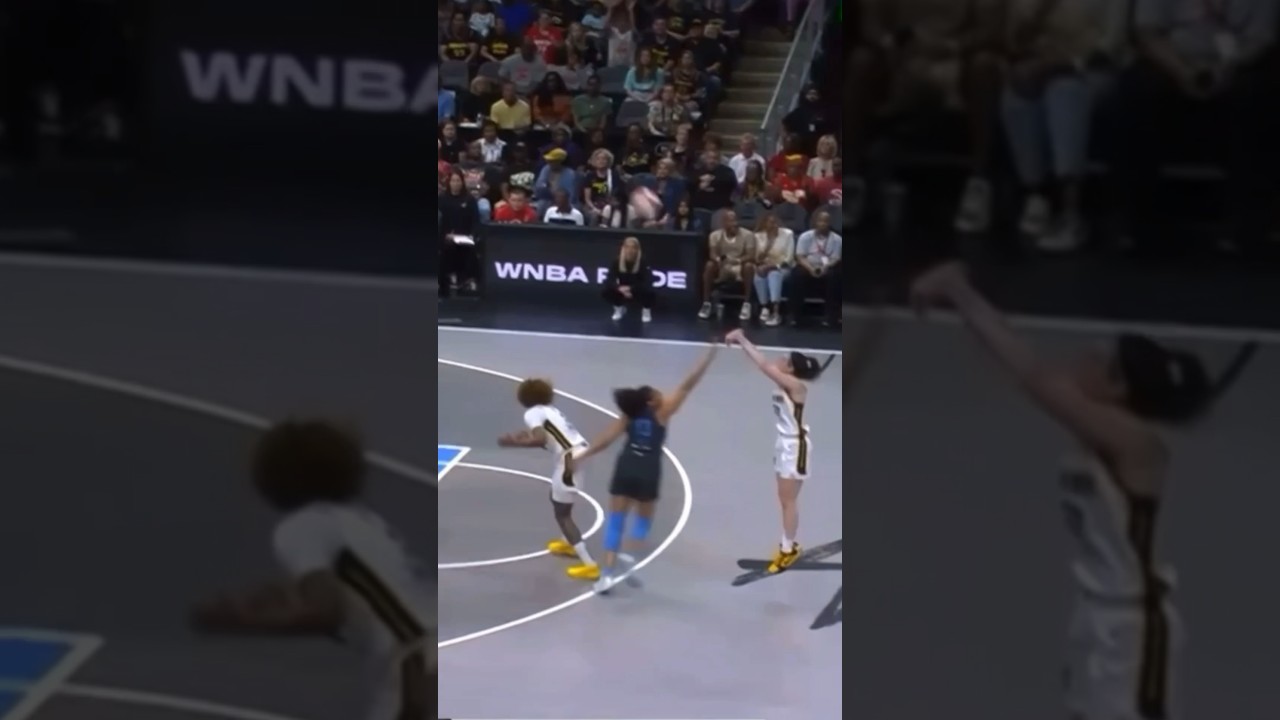 Caitlin Clark hits a long three
