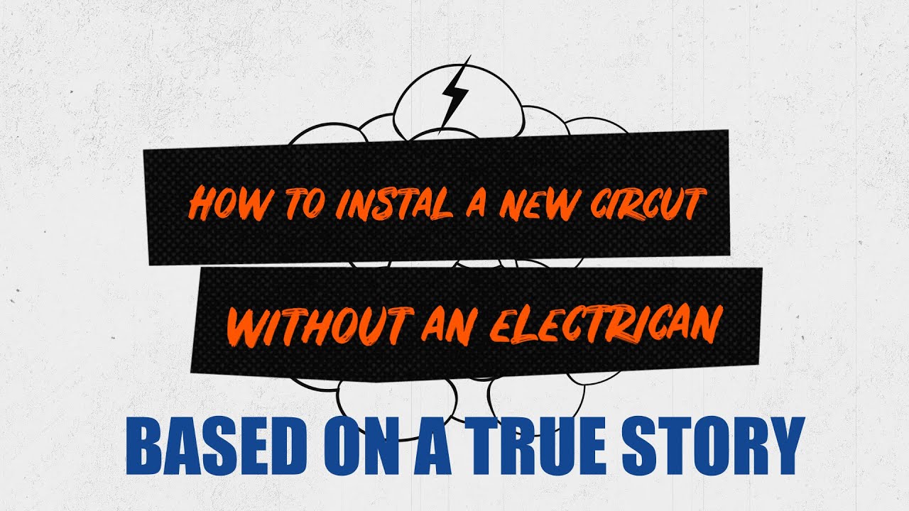How to extend a 240V circuit without an electrician, according to the homeowner...
