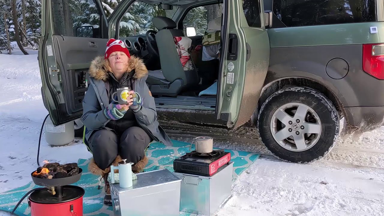 SOLO FEMALE WINTER CAMPING ~ #1asmr  ~ @NinthElement