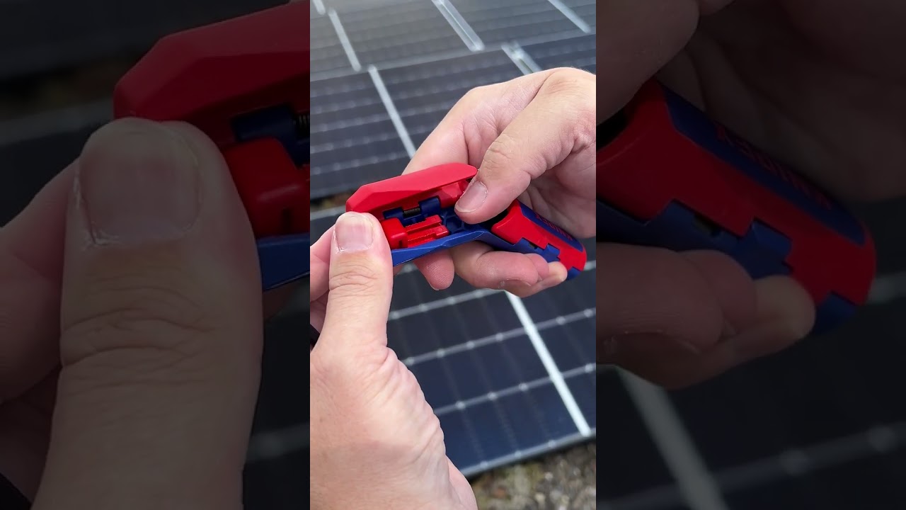 Effortless PV Cable Stripping with KNIPEX ErgoStrip&reg; PV
