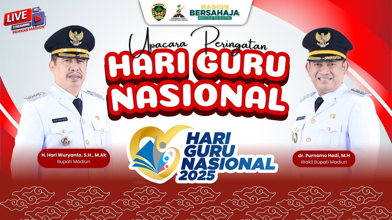 🔴 LIVE | UPACARA PERINGATAN HARI GURU NASIONAL TAHUN 2025