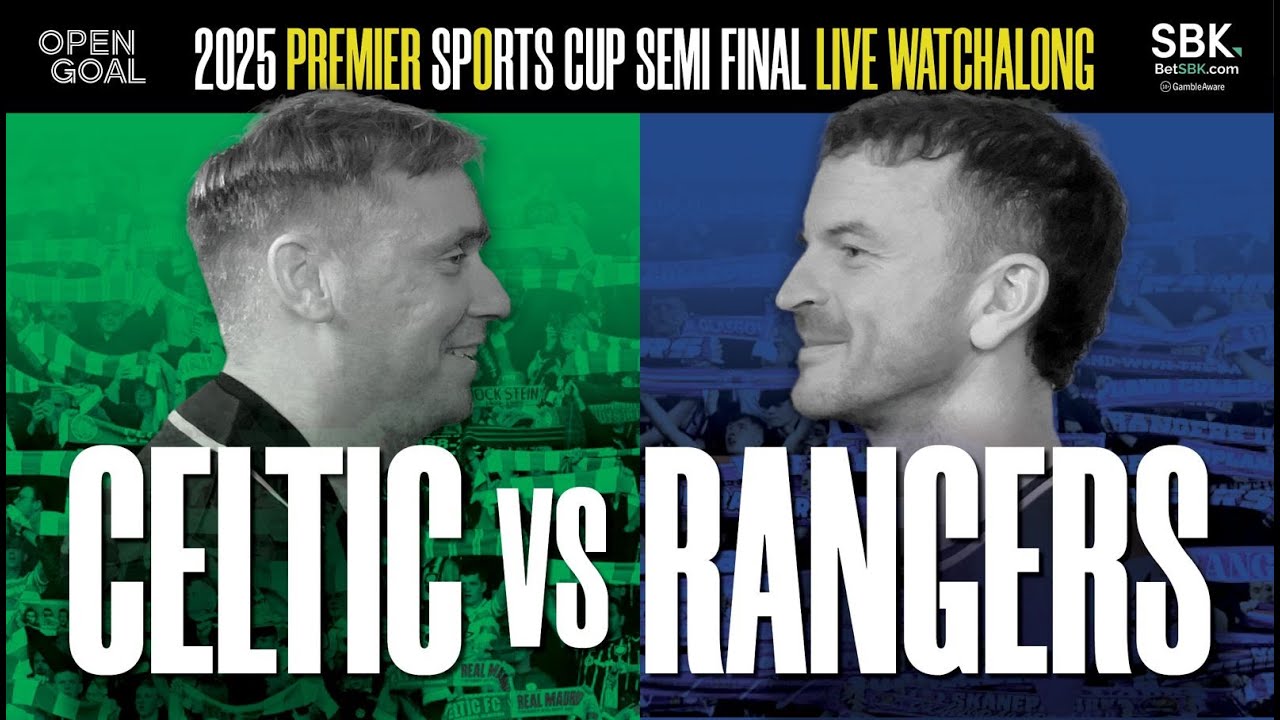 CELTIC vs RANGERS LIVE WATCHALONG | Slaney & Andy Halliday Watch Premier Sports Semi-Final