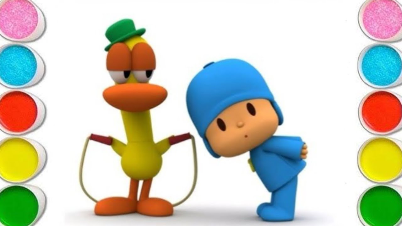 Рисование, раскрашивание и живопись POCOYO для детей и малышей_ Детское искусство