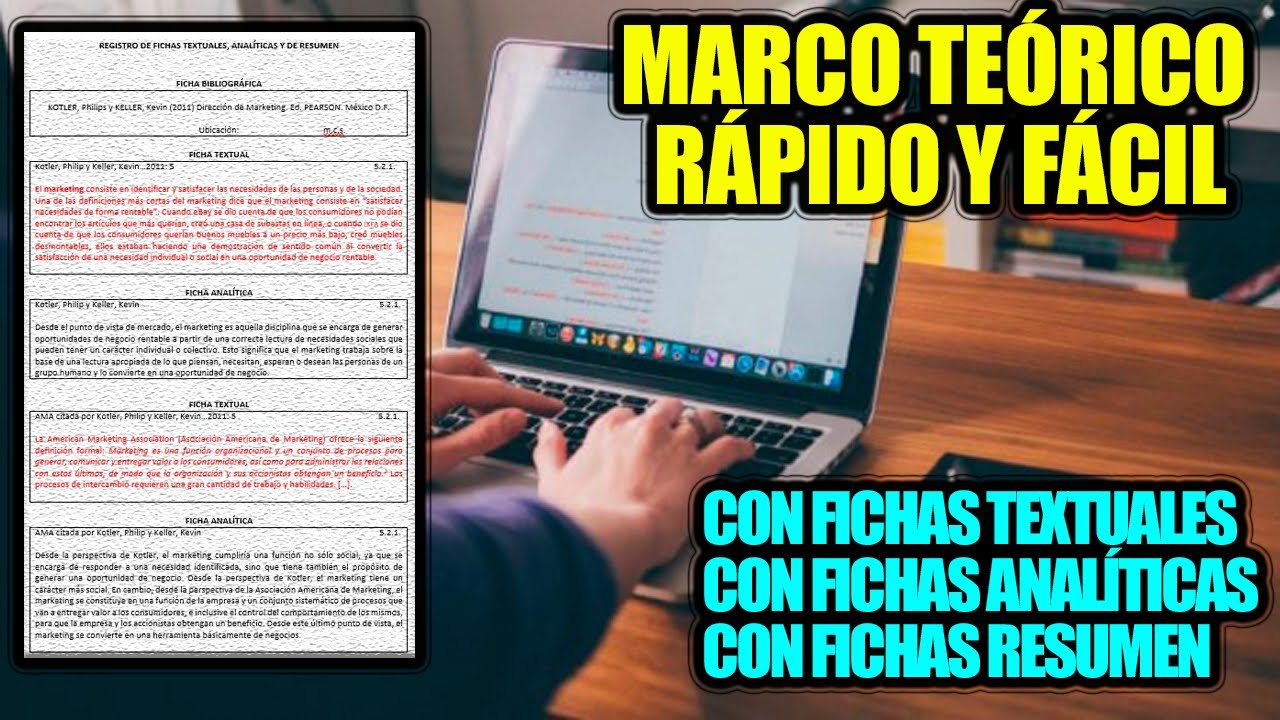 MARCO TEÓRICO RÁPIDO Y FÁCIL CON FICHAS TEXTUALES