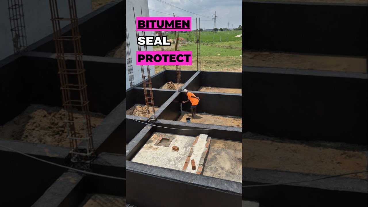 *🛠️ Битумное покрытие для подвала &mdash; абсолютная защита! 🚧* #строительство #прочныйфундамент #дом