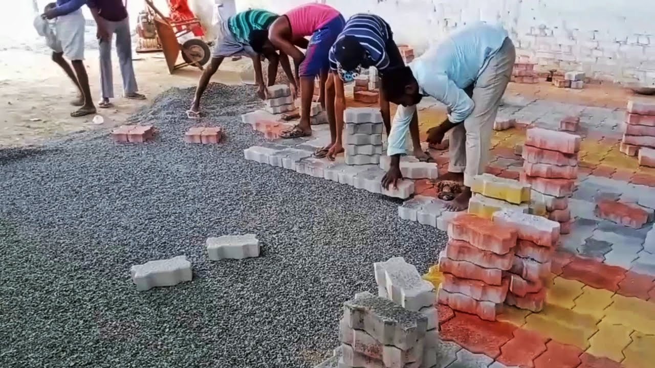 Car parking paver block installation | PAVER BLOCK | Sree Hari Constructions