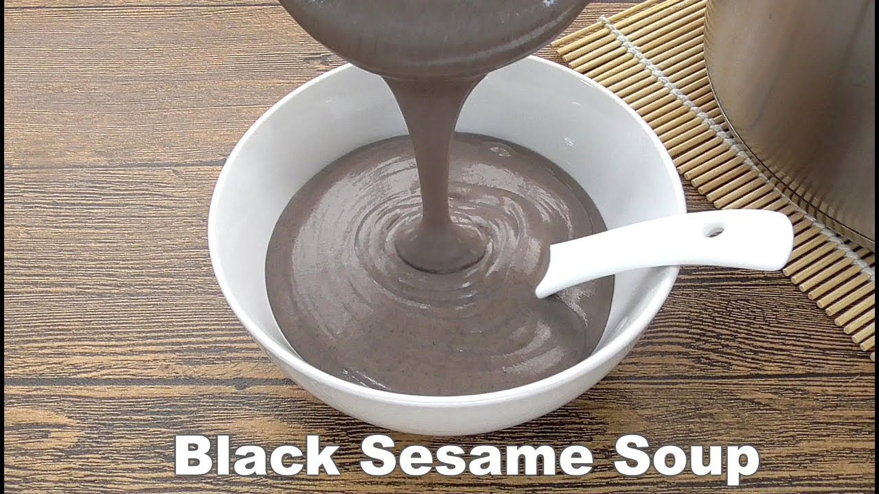 Black Sesame Soup Recipe (Oriental Dessert) | MyKitchen101en