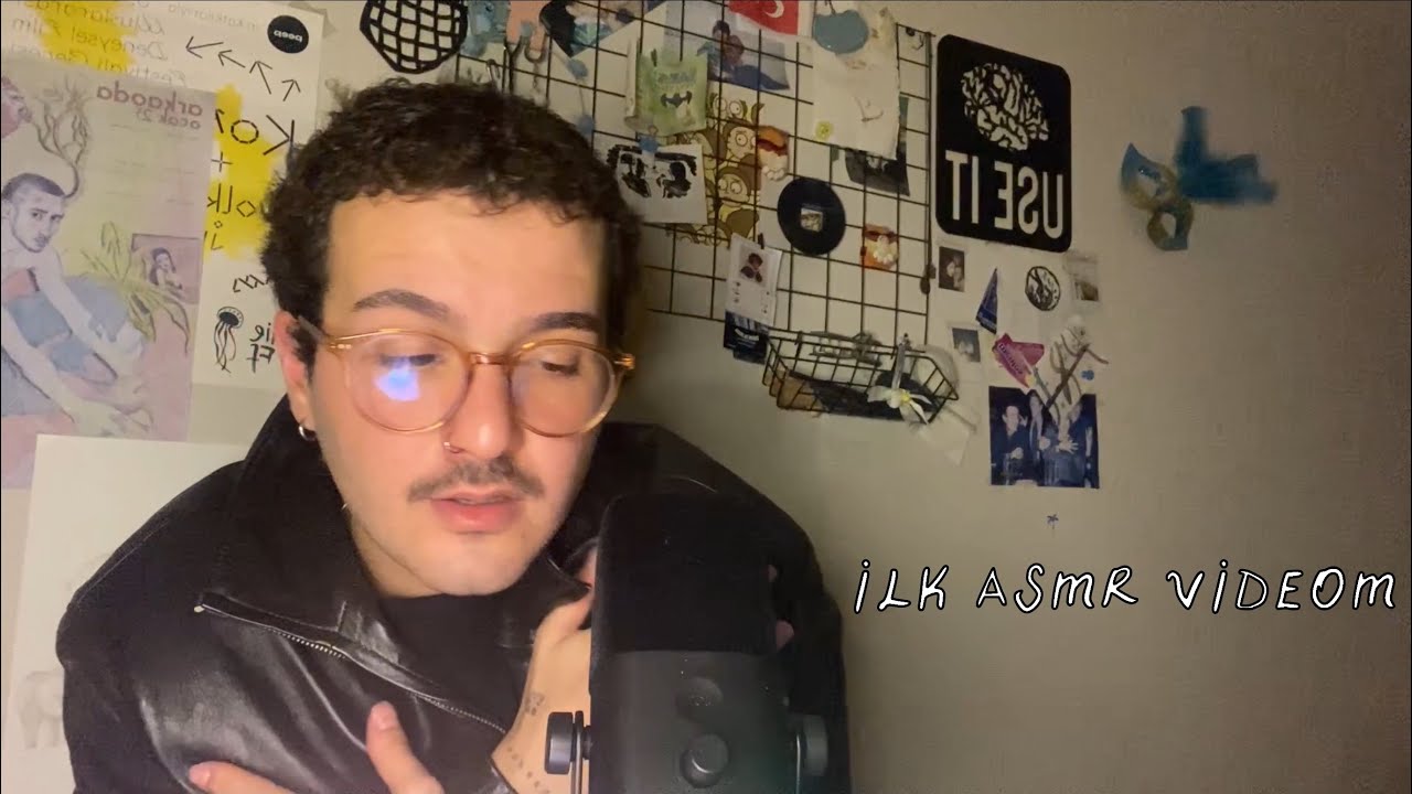 İlk ASMR videom ve deri ceket sesleri (Türkçe ASMR)