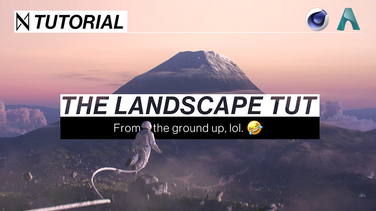 C4D TUTORIAL | Realistic CGI Landscapes [Cinema4D & Arnold]