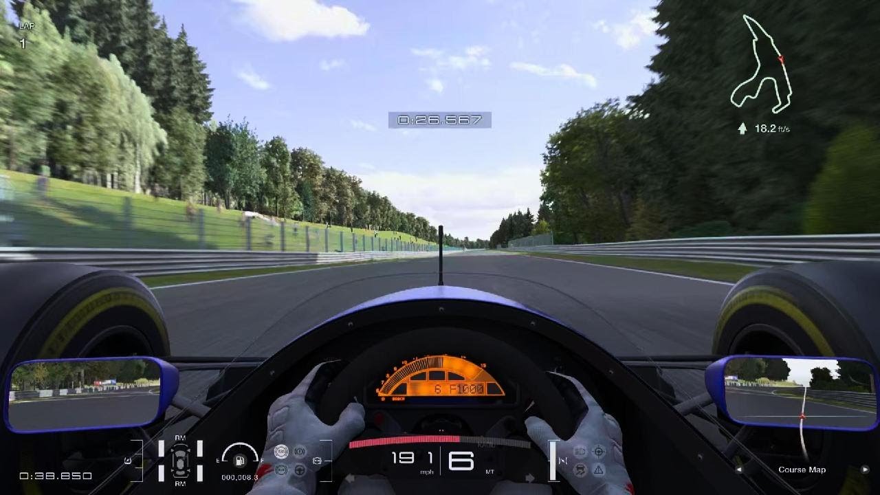 Gran Turismo 7 - F3500-B flying lap at Spa 