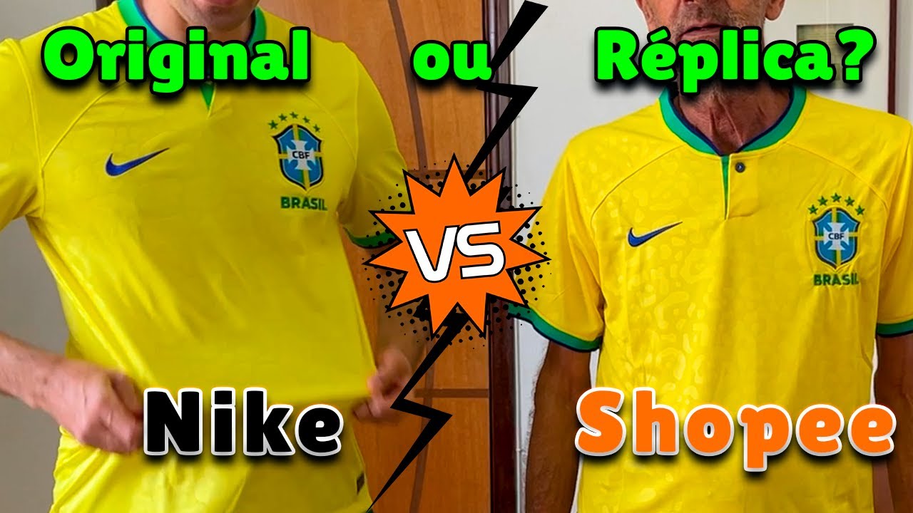 ORIGINAL Nike X SHOPEE 1:1 - Nova Camisa do Brasil