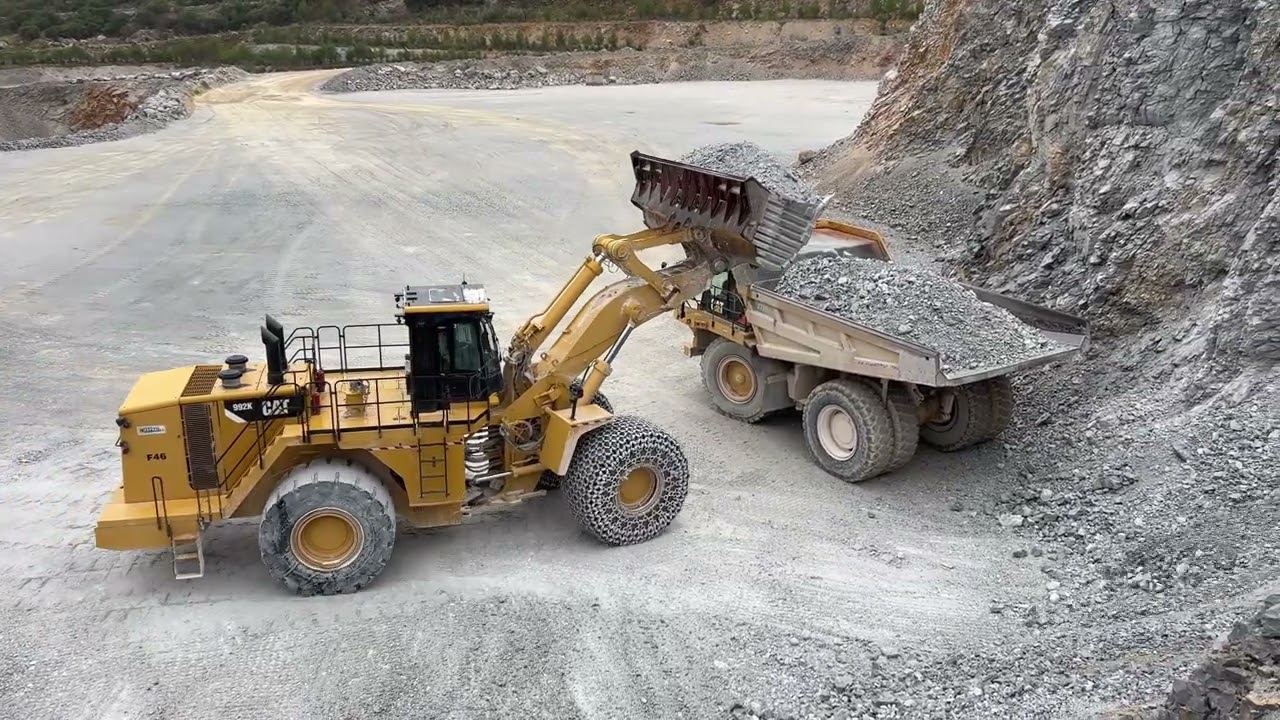 Quarry Loading Excellence | Caterpillar 992K And 777F Fleet - Interkat SA