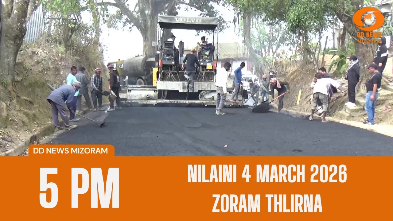 DD News Mizoram Zoram Thlirna | 4 March 2026 | 5:00 PM