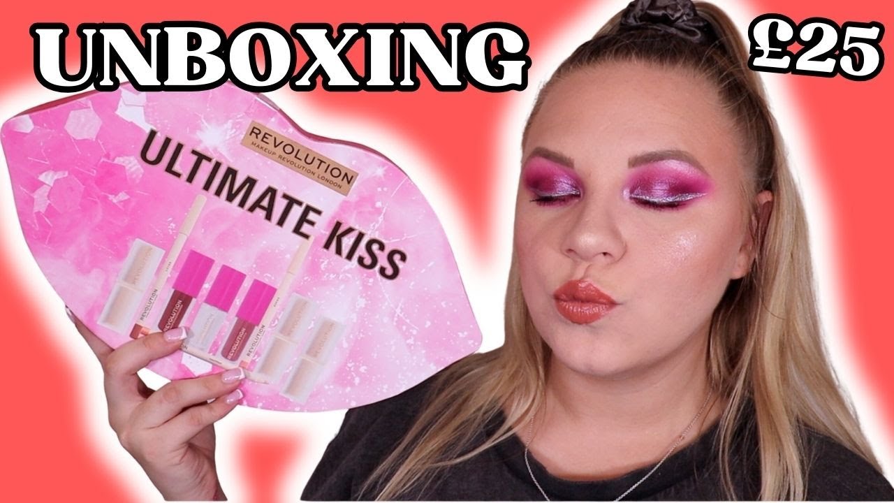 REVOLUTION ULTIMATE KISS GIFT SET UNBOXING 👀 | makeupwithalixkate