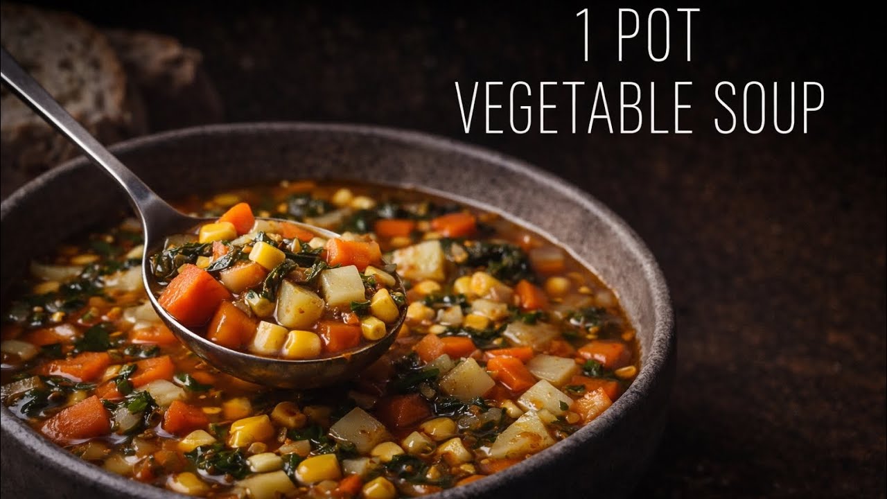 Easy Vegetable Soup Recipe | Healthy & Comforting 