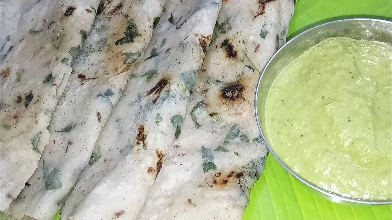ಉಕ್ಕರಿಸಿದ ಮೃದುವಾದ ಅಕ್ಕಿ ರೊಟ್ಟಿ ಮಾಡುವ ವಿಧಾನ ಜೊತೆಗೆ ಪಾಲಕ್ ಚಟ್ನಿ Soft rice rotti recipe & Palak chutney
