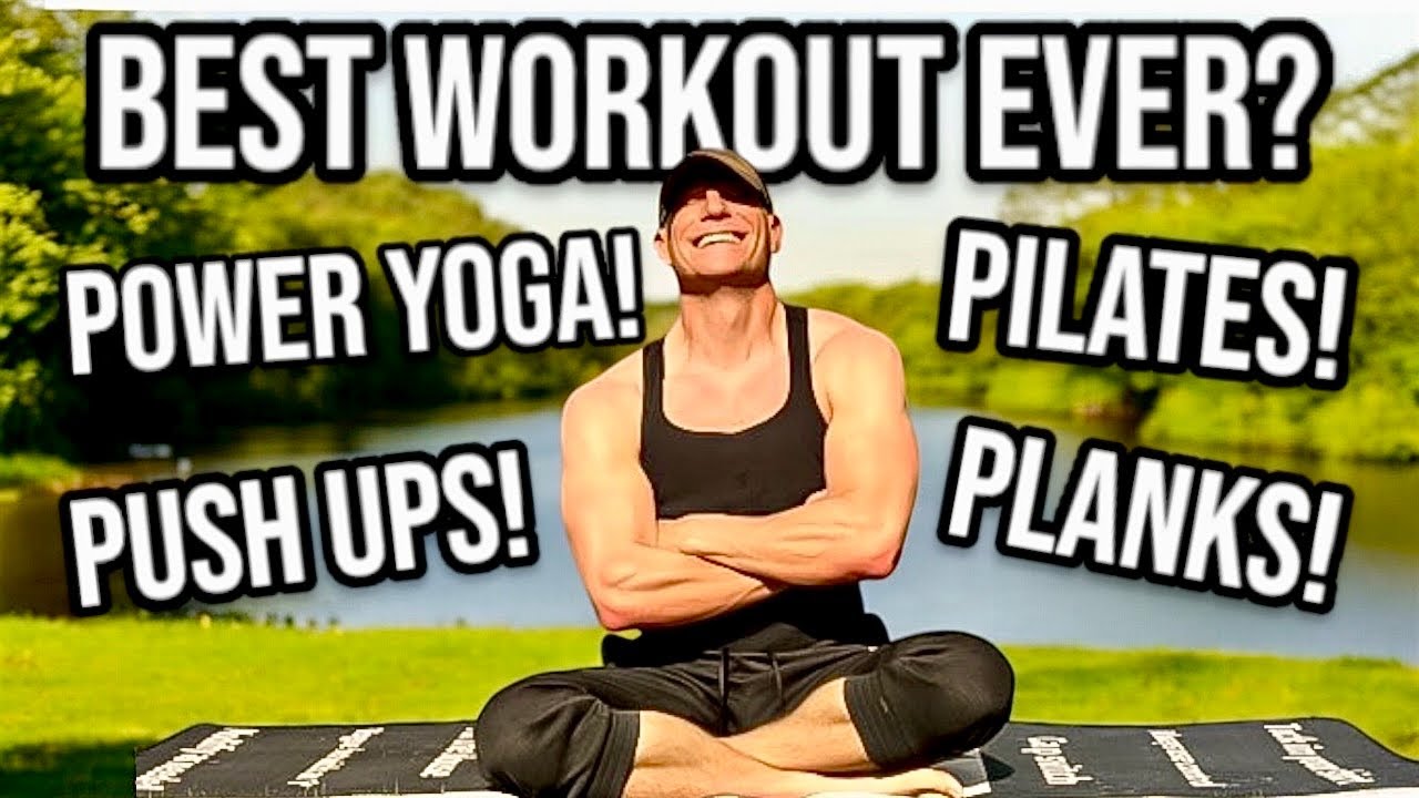 BEST WORKOUT EVER: Power Yoga Pilates w/ Push Ups & Planks | Full Body Weight Loss Workout