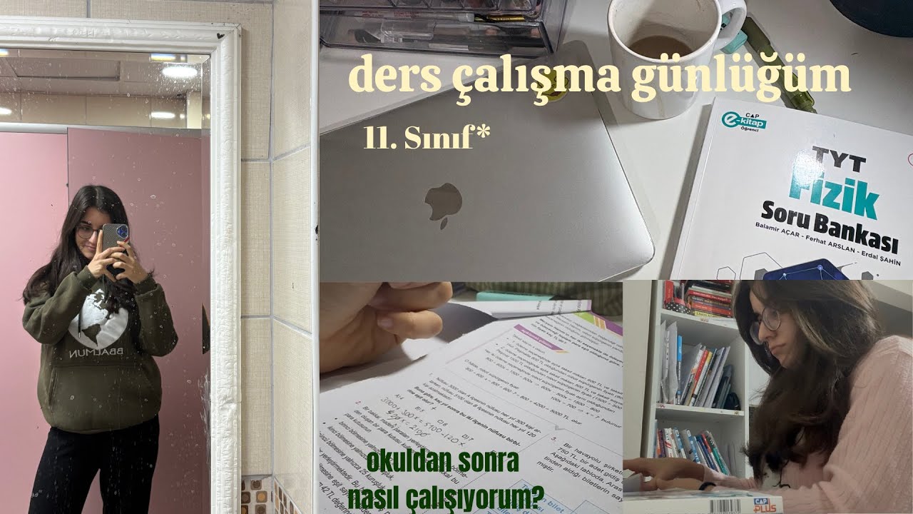 11. Sınıf Ders Çalışma Günlüğüm #2 | Benimle Bir Okul Günü Geçirin