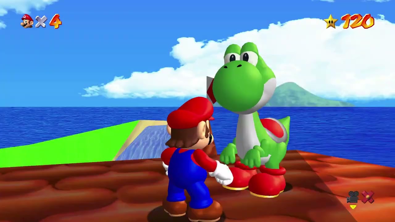 Super Mario 64 - Talk to Yoshi