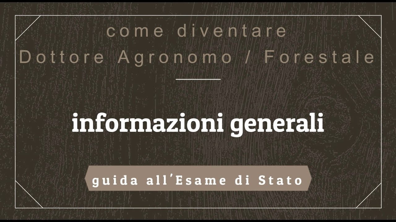 Dottore Agronomo: guida all''Esame di Stato - 7 parte