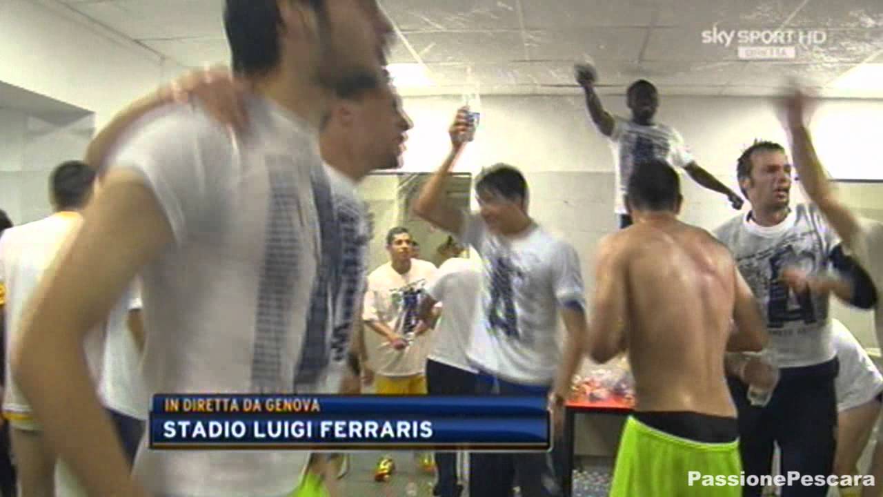 PassionePescara - Pescara in SERIE A - La festa dei ragazzi nello spogliatoio