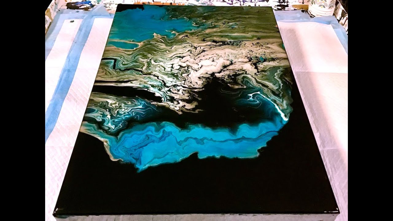 Acrylic Swipe to Acrylic Ring Pour. Crazy Stuff