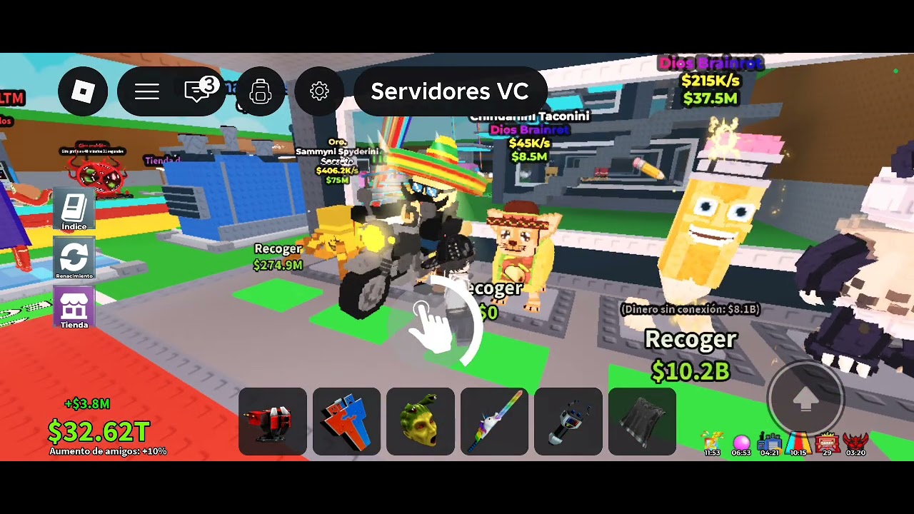 jugando el admin de steal a brainrot espera oh no copiright