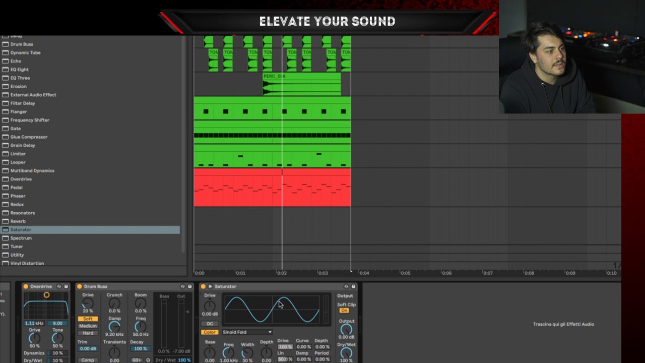 Dare Carattere Ad Un Suono In Ableton Live [023] [CORSO DI ABLETON LIVE 10 DALLE BASI][TECHNO HOUSE]