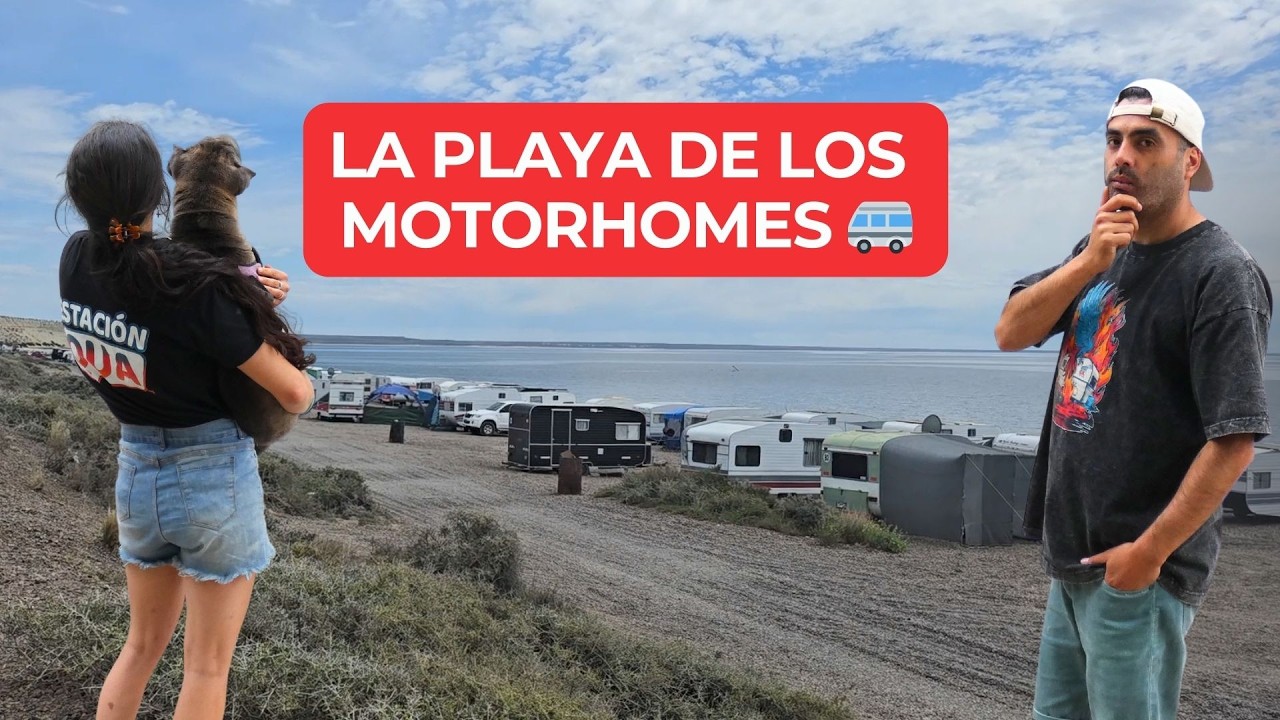 PLAYA HABILITADA para motorhome en Puerto Madryn | Dormir frente al mar 🏖️🚐