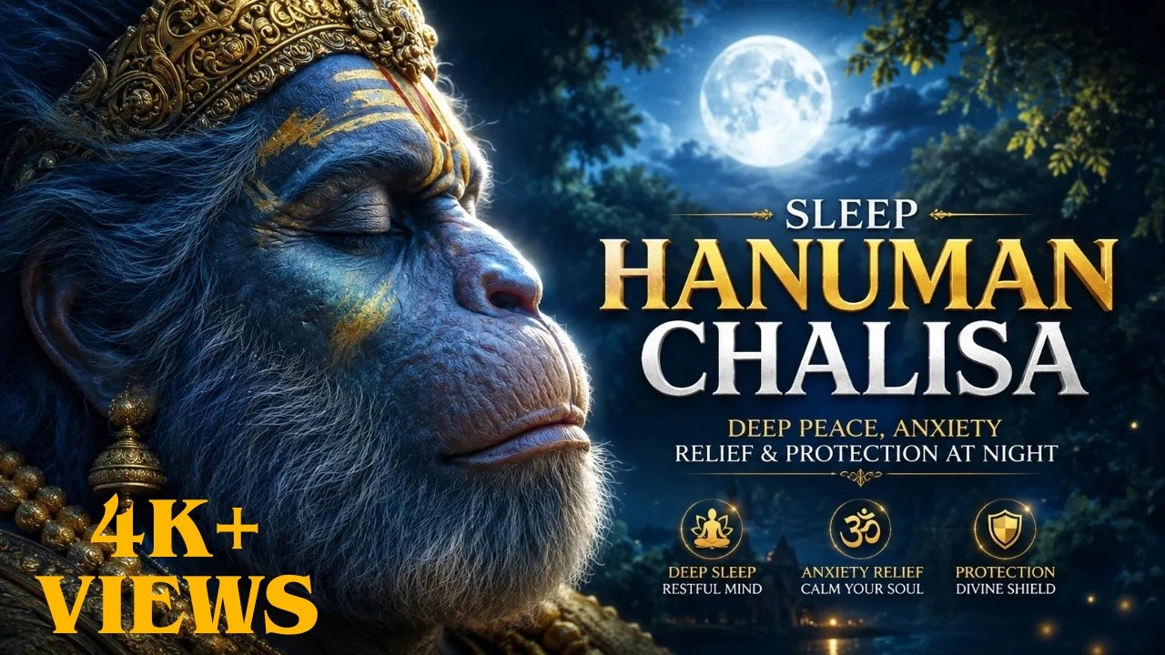 Deep Sleep Hanuman Chalisa 🌙 | Hanuman Chalisa Sleep Music