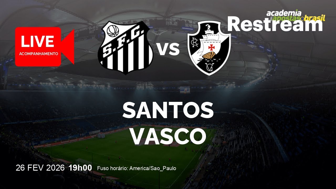 React Vasco x Santos 26/02