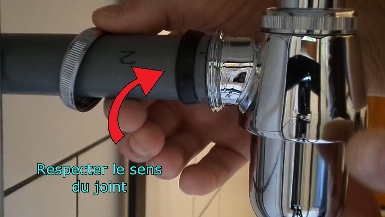 Modification d'une évacuation sous vasque