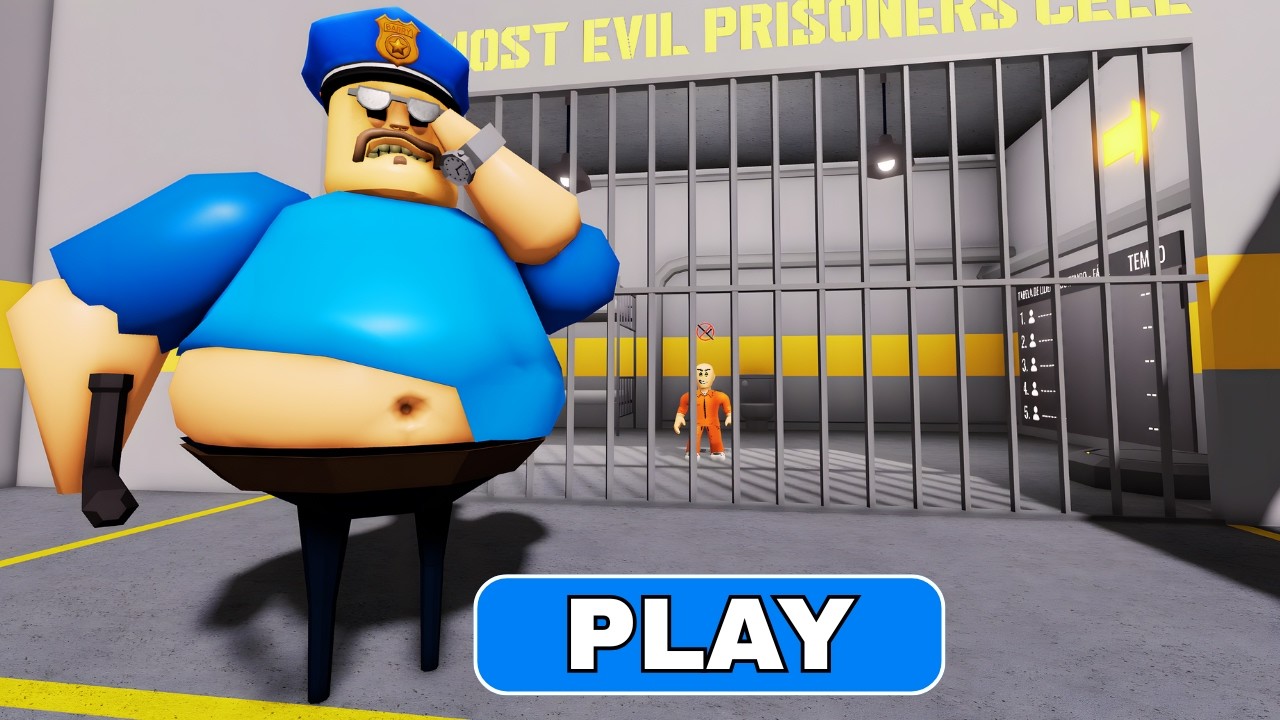 ESCAPEI DA PRISÃO DE BARRY'S PRISON RUN OBBY ROBLOX | GAMEPLAY 4K
