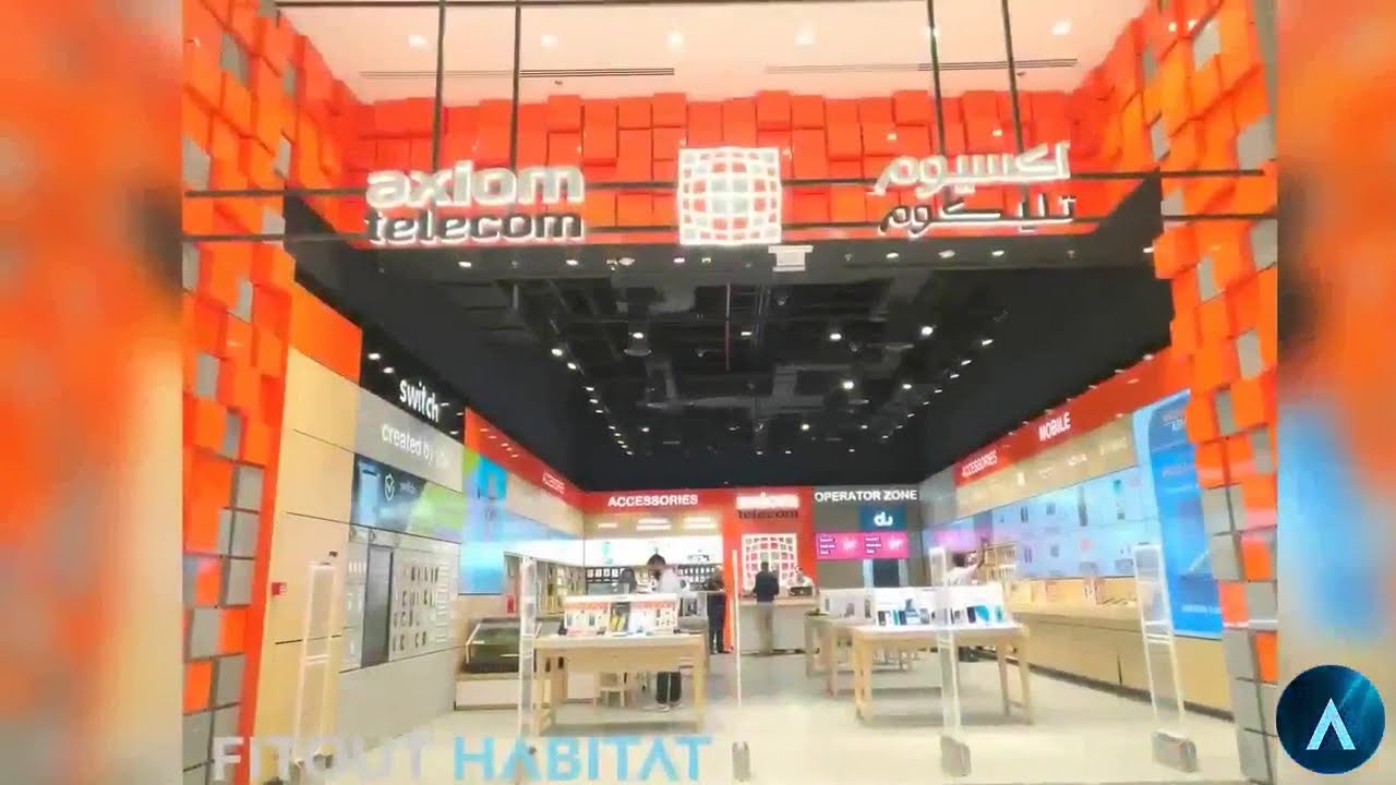 Fitout Habitat | Axiom Telecom | City Centre Ajman | Dubai Interior Fitout Company