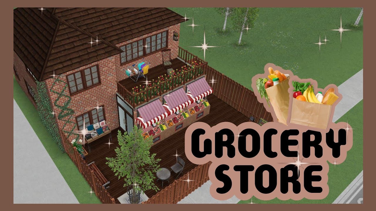 🌻 GROCERY STORE 🍉🍞 | Speed Build | THE SIMS FREEPLAY INDONESIA 🇮🇩
