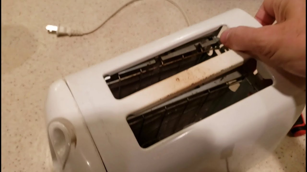 Fix Toaster that won't stay down.