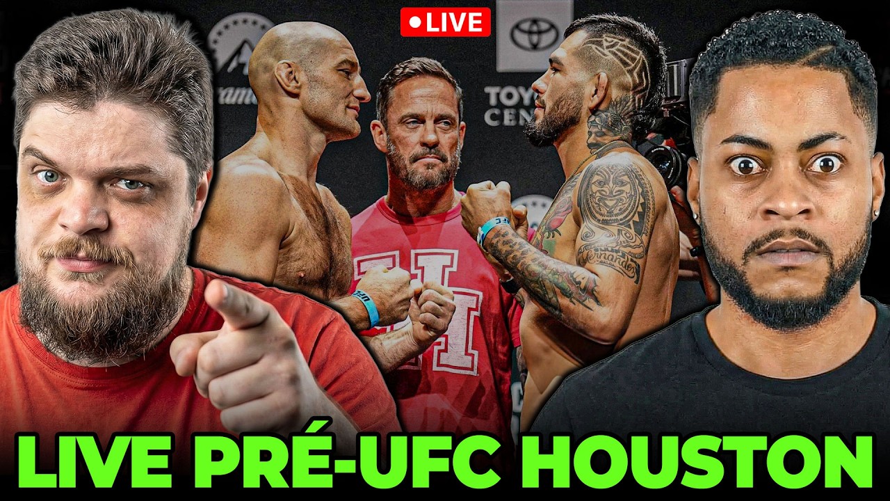 LIVE PRÉ UFC HOUSTON! FLUFFY AMASSA O STRICKLAND?! CHECHEL MANTÉM O EMPREGO?! MELK ENTRA NO TOP 15?!
