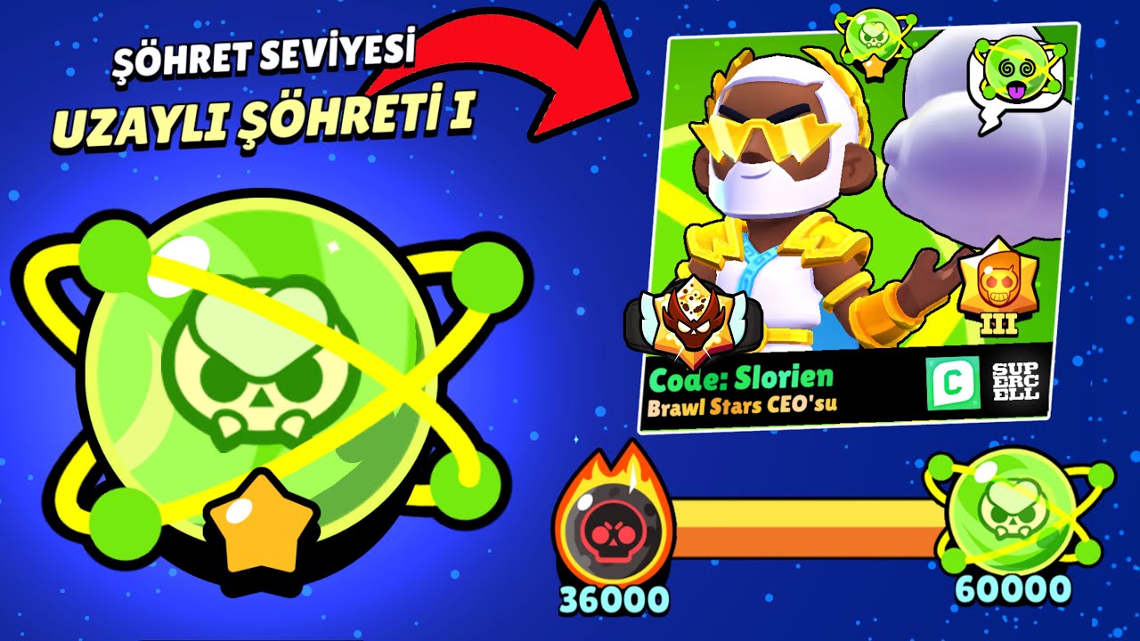 EFSANEVİ STARR HEDİYESİ AÇIP UZAYLI ŞÖHRETİNE ULAŞTIM !! BRAWL STARS