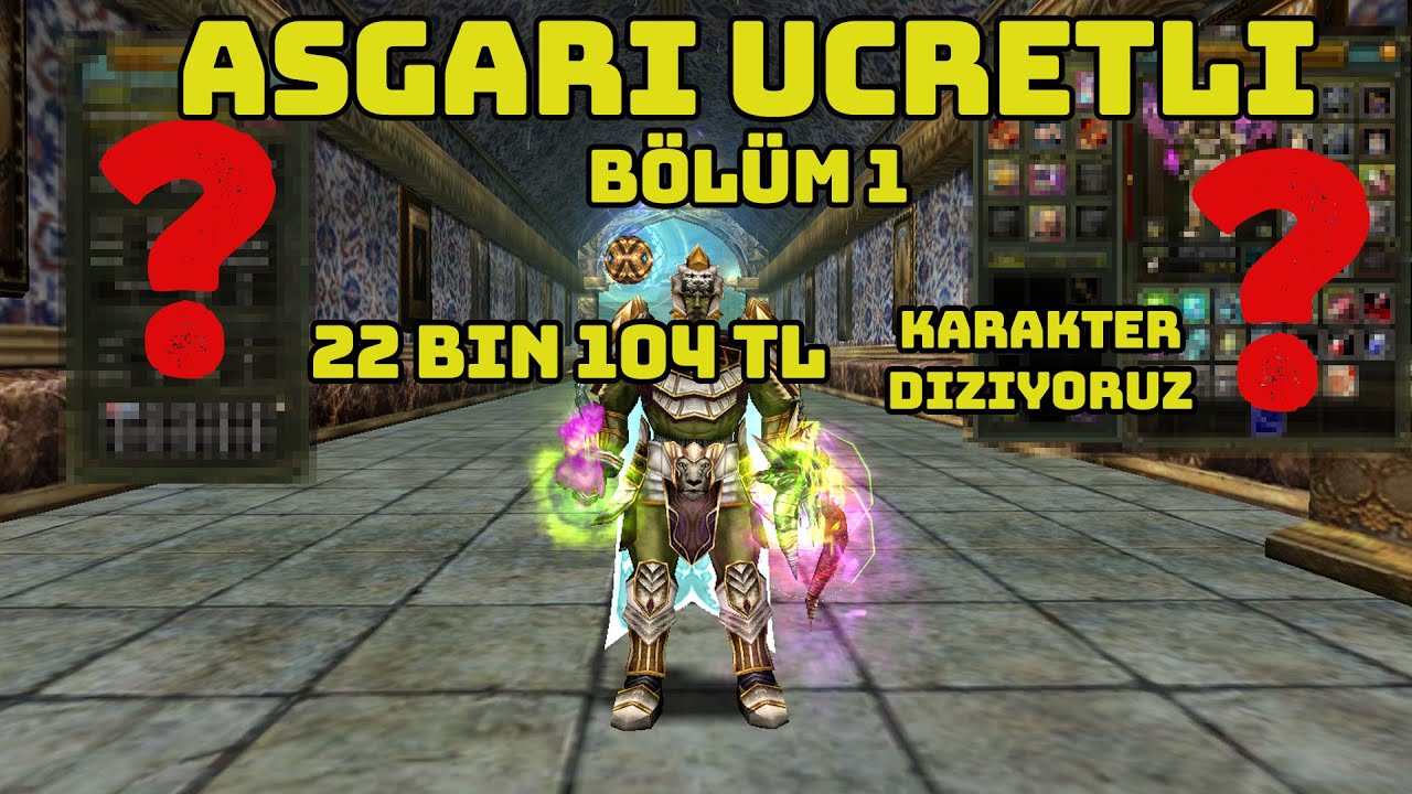 asgari ücretle karakter diziyoruz 22104tl  neler aldık ? #knightonline