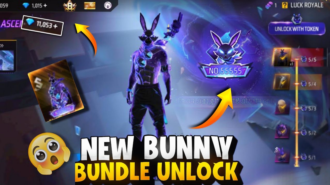 6000 Diamond খরচ করে Galaxy Bunny bundle  নিয়ে নিলাম 😱 | Bunny Auction Event unlock The Free Fire🔥